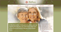 Desktop Screenshot of matthewsseniorliving.com